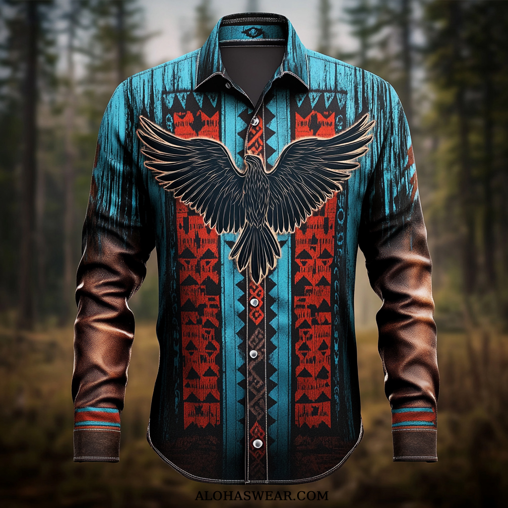 Western Style Men's Shirt Fashion High quality