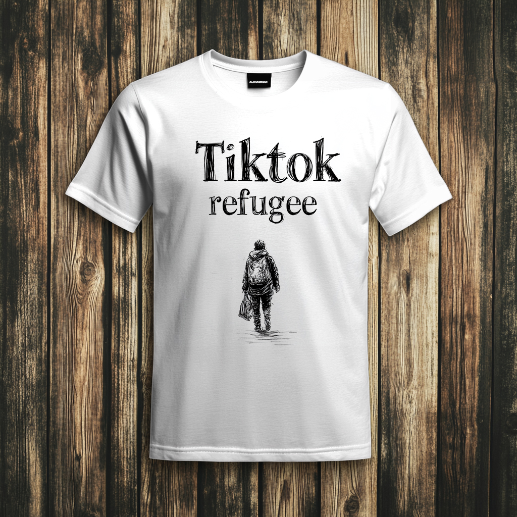 Refugee T-Shirt Men's Fashion high quality 