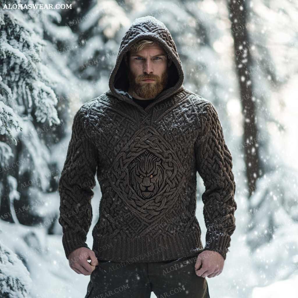 Western Viking Sweater Sweatshirt Men‘s Fashion 