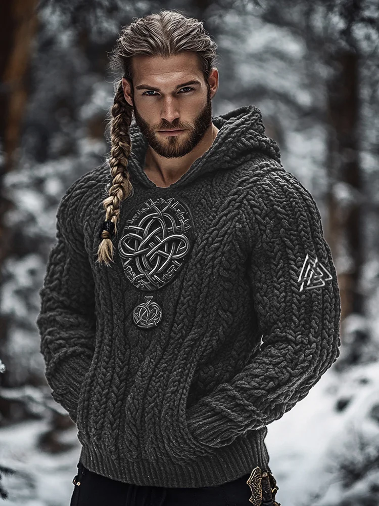 Western Viking Sweater Sweatshirt Men‘s Fashion 