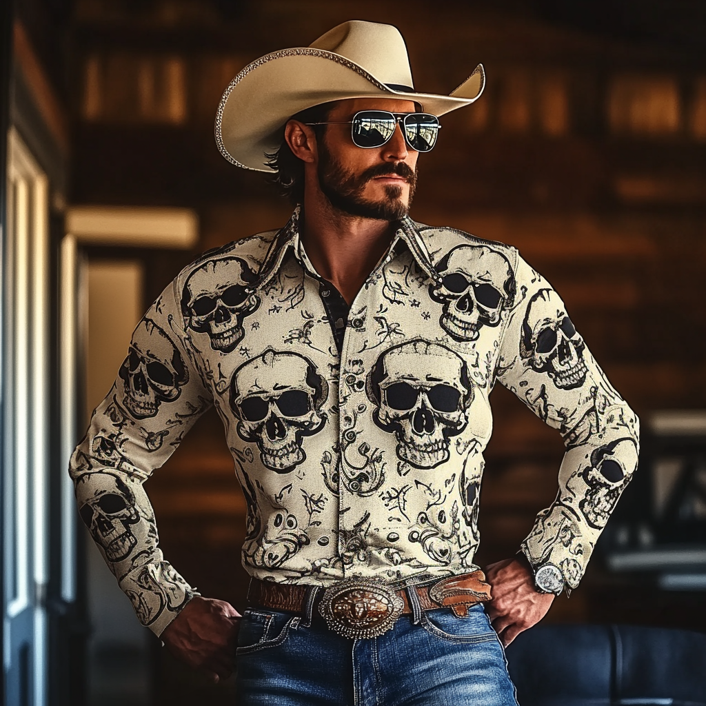 Most popular recommended styles Western Styles Premium High Elasticity Long Sleeve Shirt