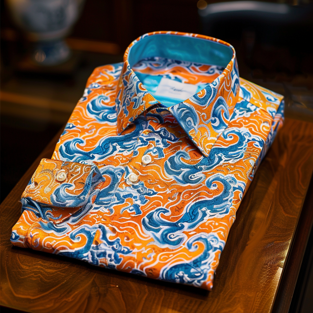 Gentlemanly exquisite Men fashion 100% Cotton Premium Shirt