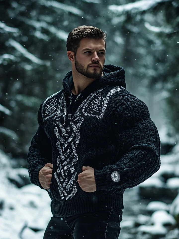 Western Viking Sweater Sweatshirt Men‘s Fashion 