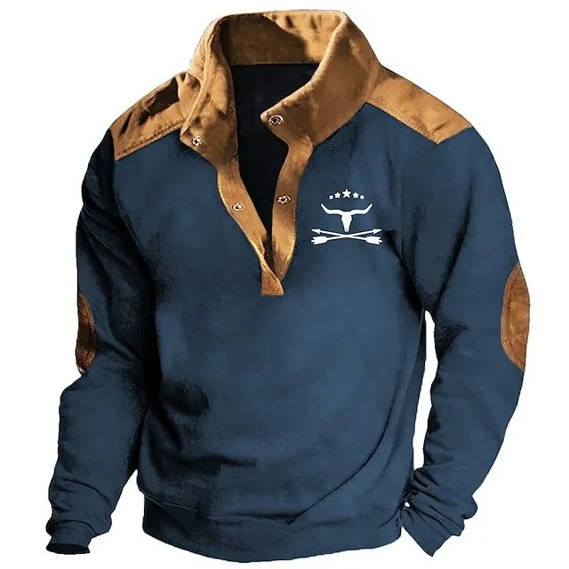 Western Sweatshirt Hoodies Fleece-lined high quality high elasticity