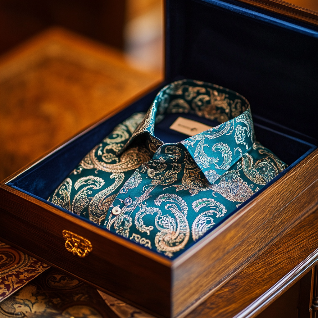 Paisley Luxury men's fashion high quality Suits shirt