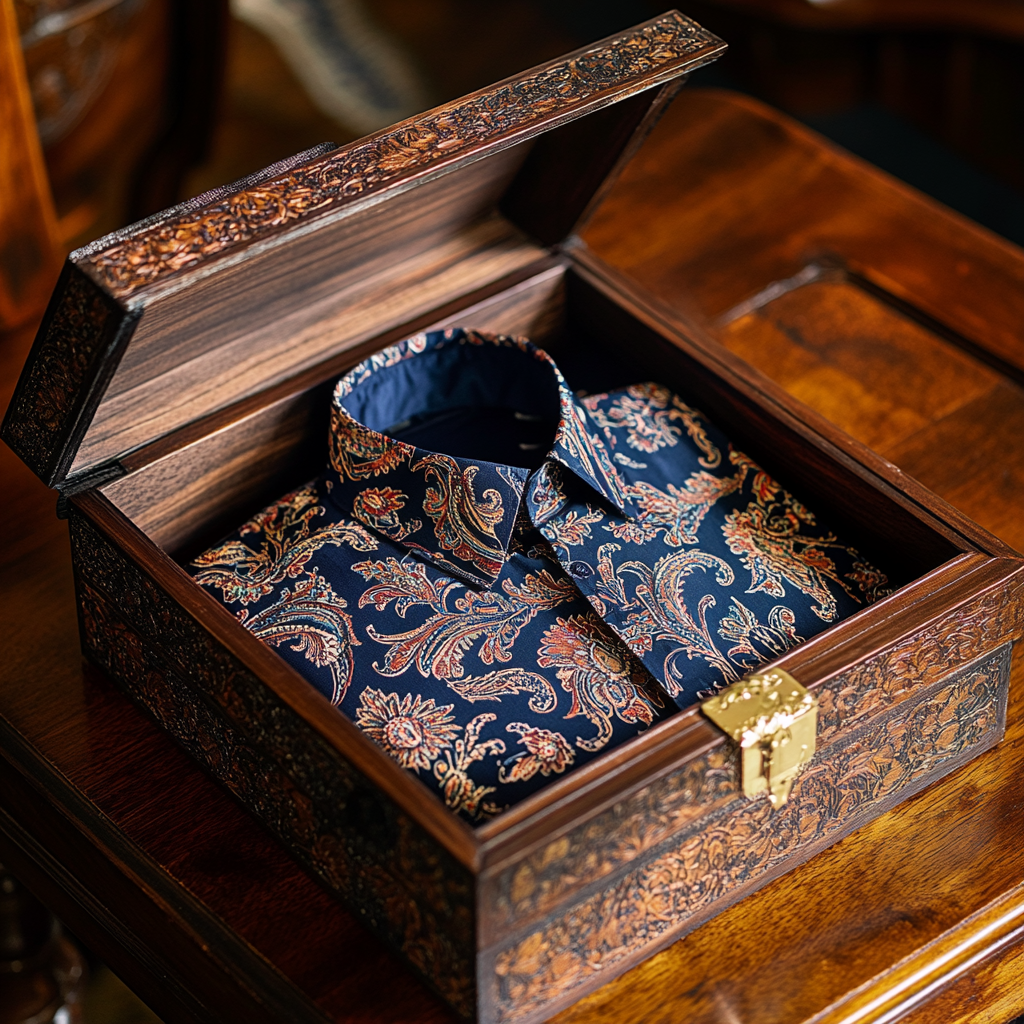 Paisley Luxury men's fashion high quality Suits shirt