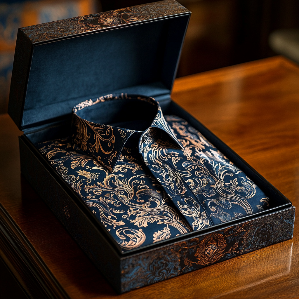 Paisley Luxury men's fashion high quality Suits shirt