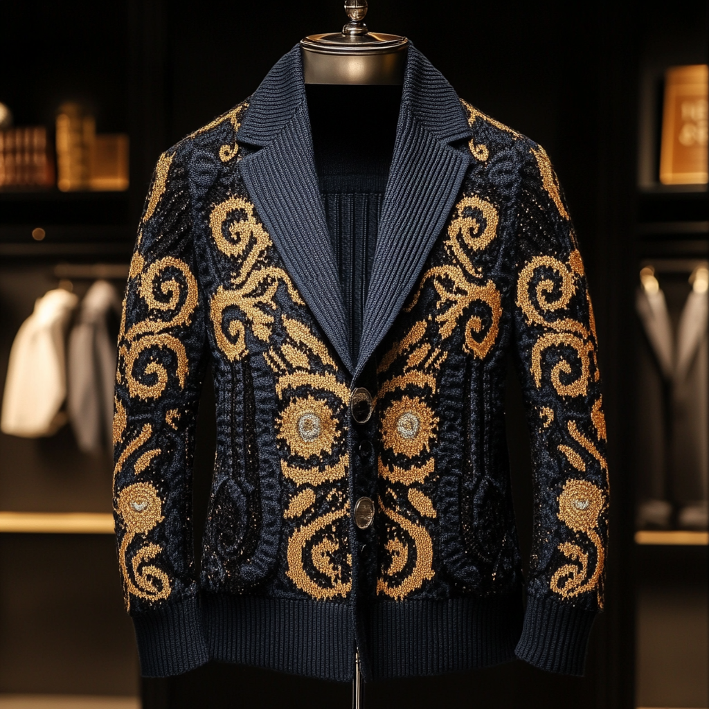 High-end Fashion Men's Sweater Jacket High quality High discount