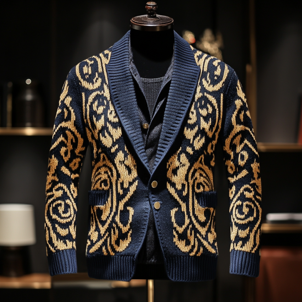High-end Fashion Men's Sweater Jacket High quality High discount