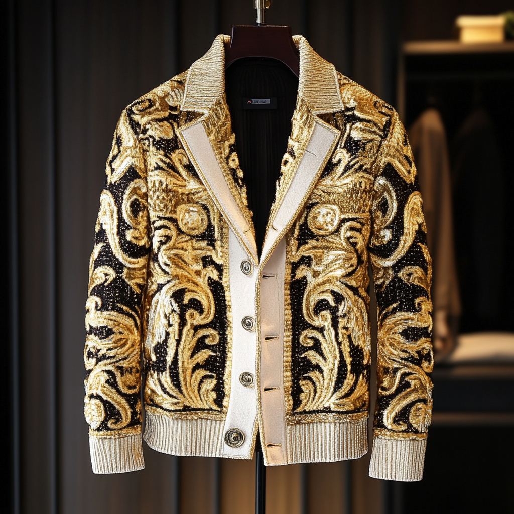 High-end Fashion Men's Sweater Jacket High quality High discount