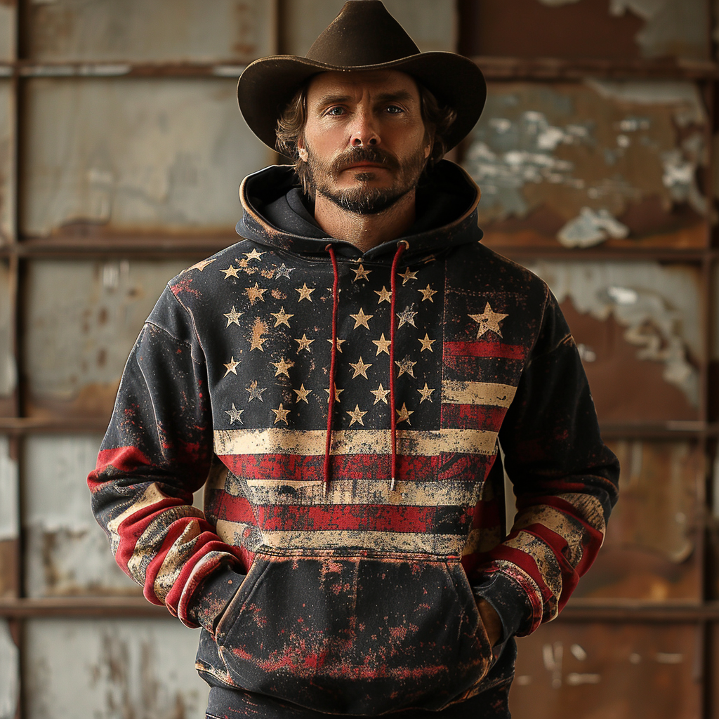 American western hoodies 100%Cotton high quality high elasticity