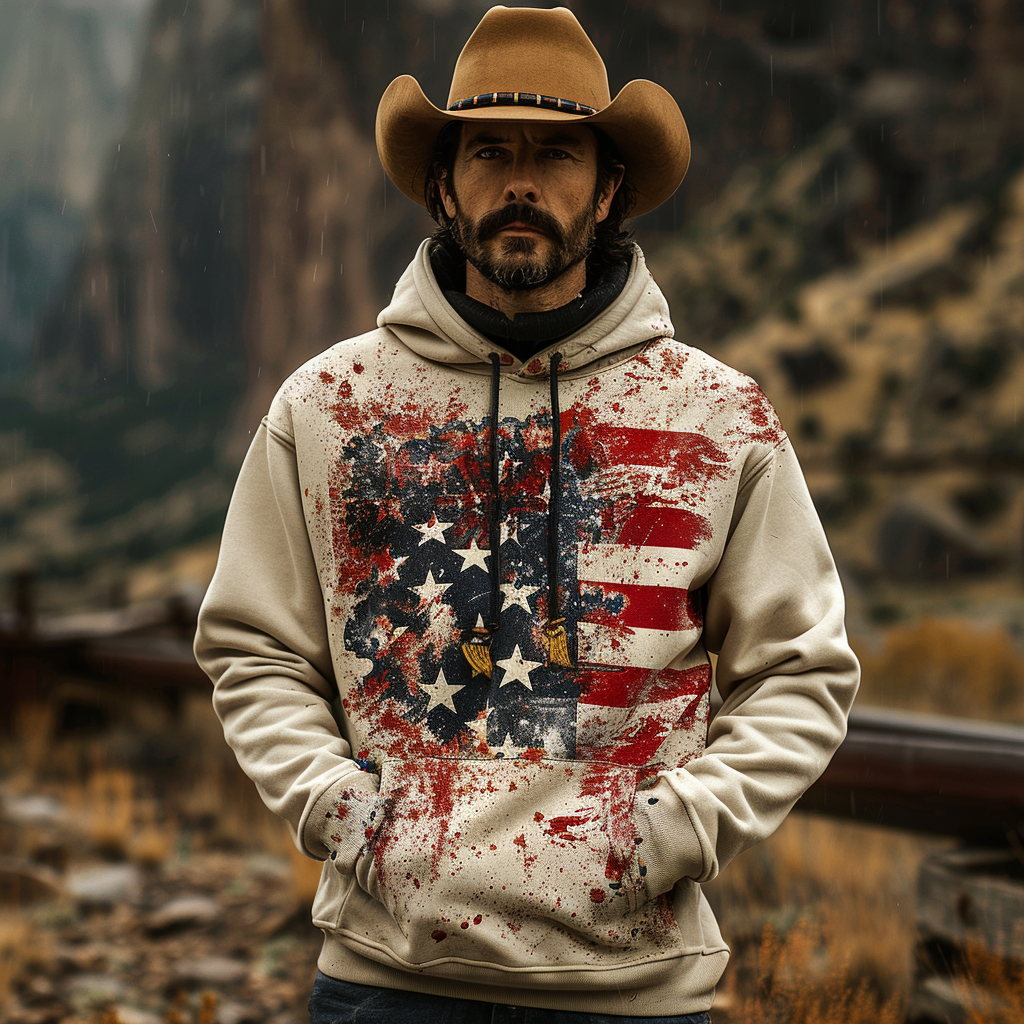 American western hoodies 100%Cotton high quality high elasticity