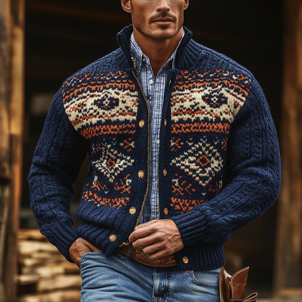 High-end Fashion Men's Sweater Jacket High quality High discount