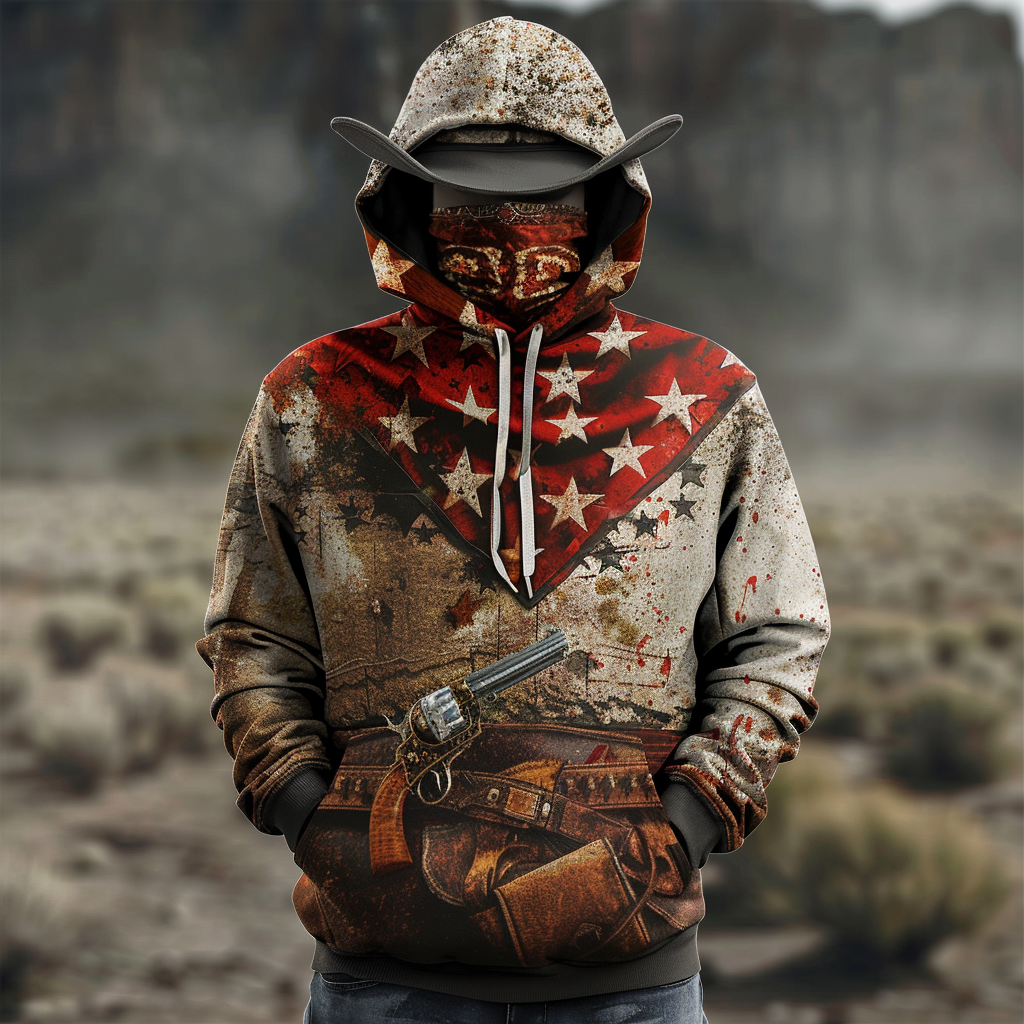 American western hoodies 100%Cotton high quality high elasticity