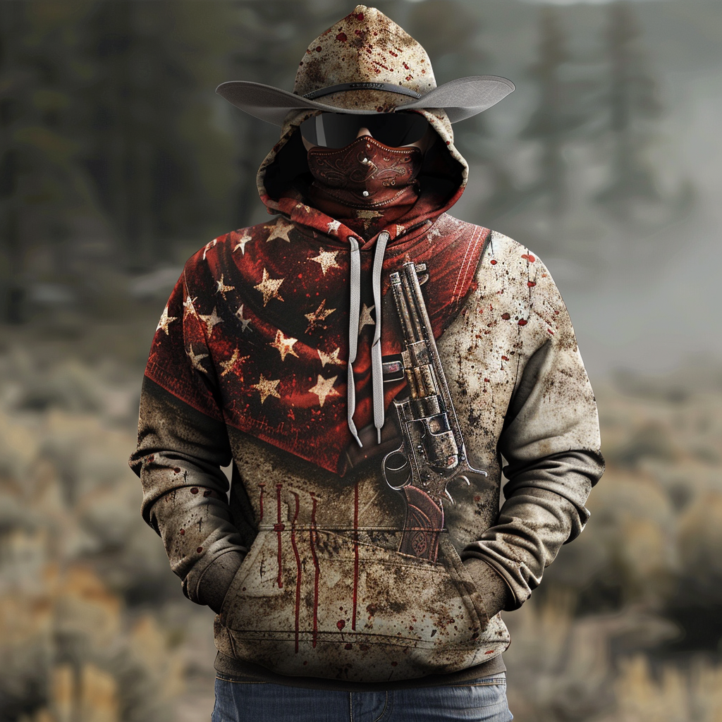 American western hoodies 100%Cotton high quality high elasticity