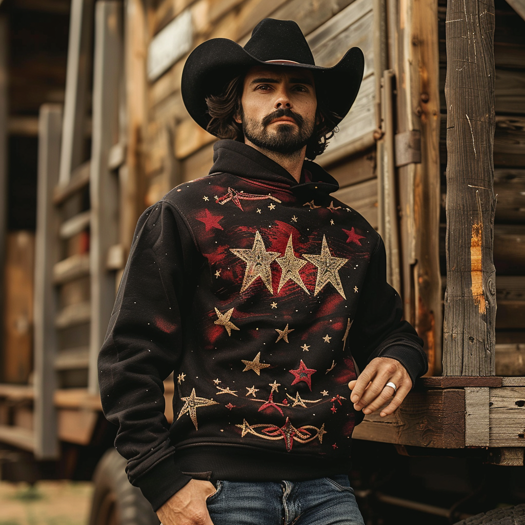 American western hoodies 100%Cotton high quality high elasticity