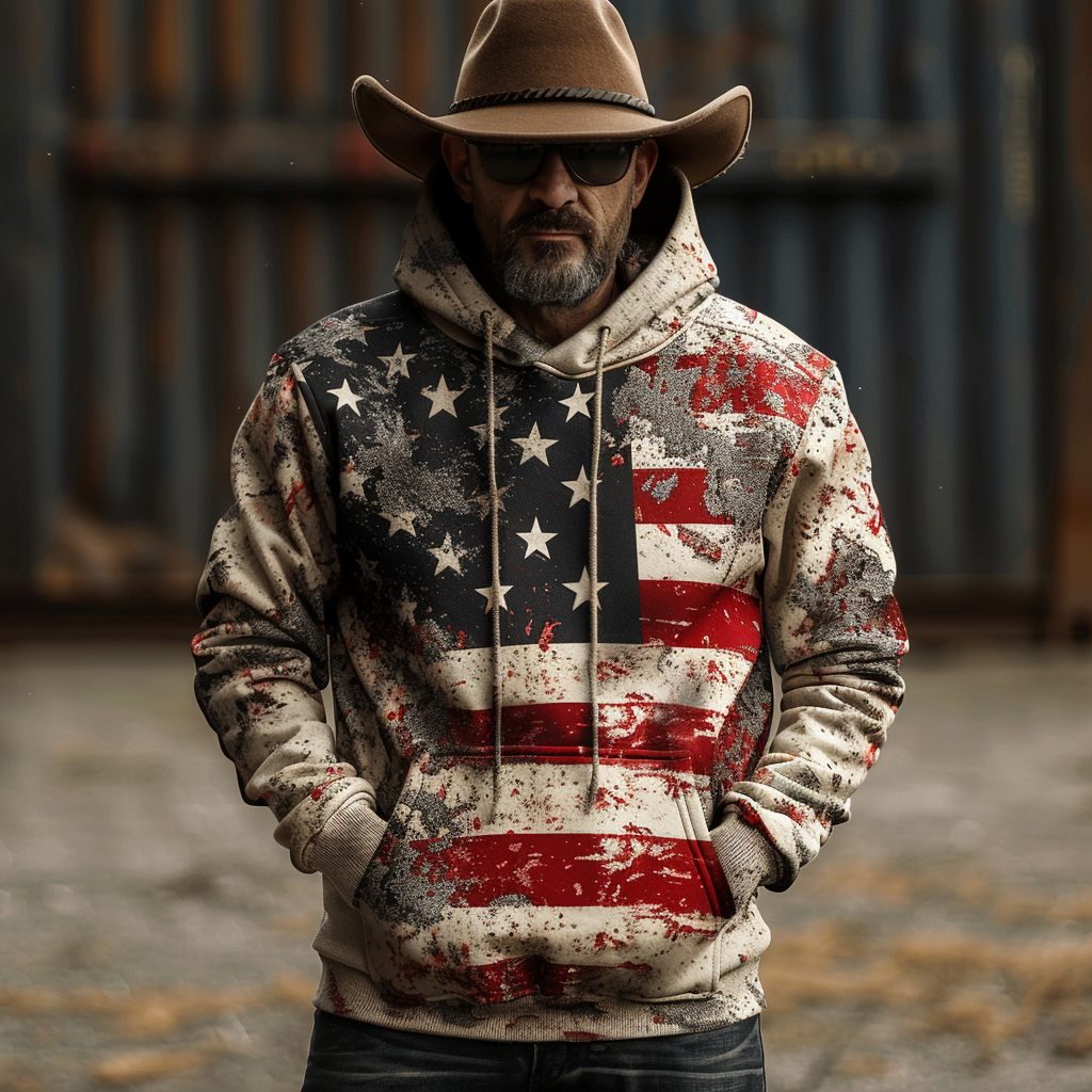 American western hoodies 100%Cotton high quality high elasticity
