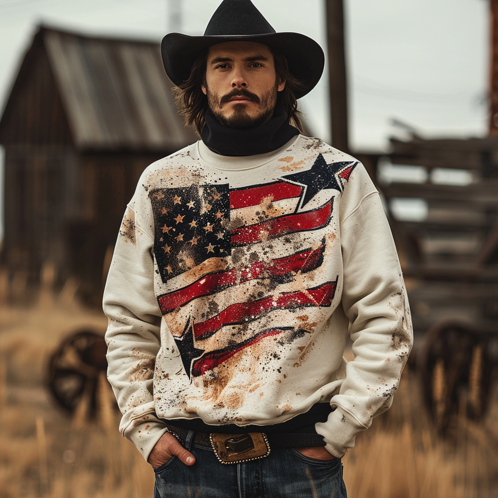 American western hoodies 100%Cotton high quality high elasticity