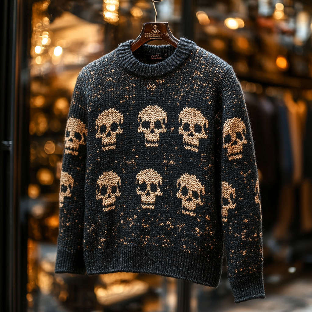 Skull Halloween Luxury Exclusive design Brand Sweater sweatshirt 