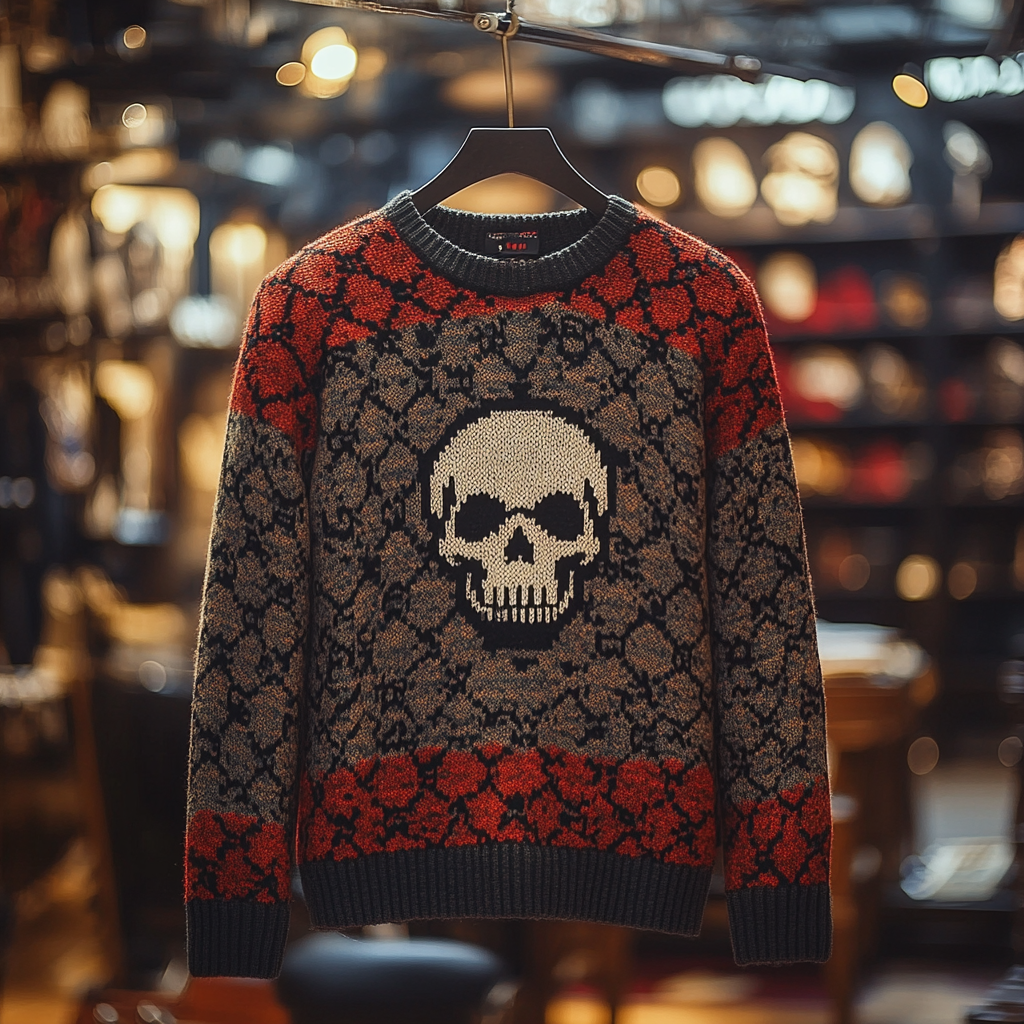Skull Halloween Luxury Exclusive design Brand Sweater sweatshirt 