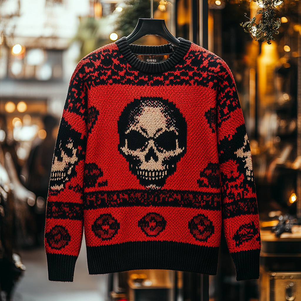 Skull Halloween Luxury Exclusive design Brand Sweater sweatshirt 