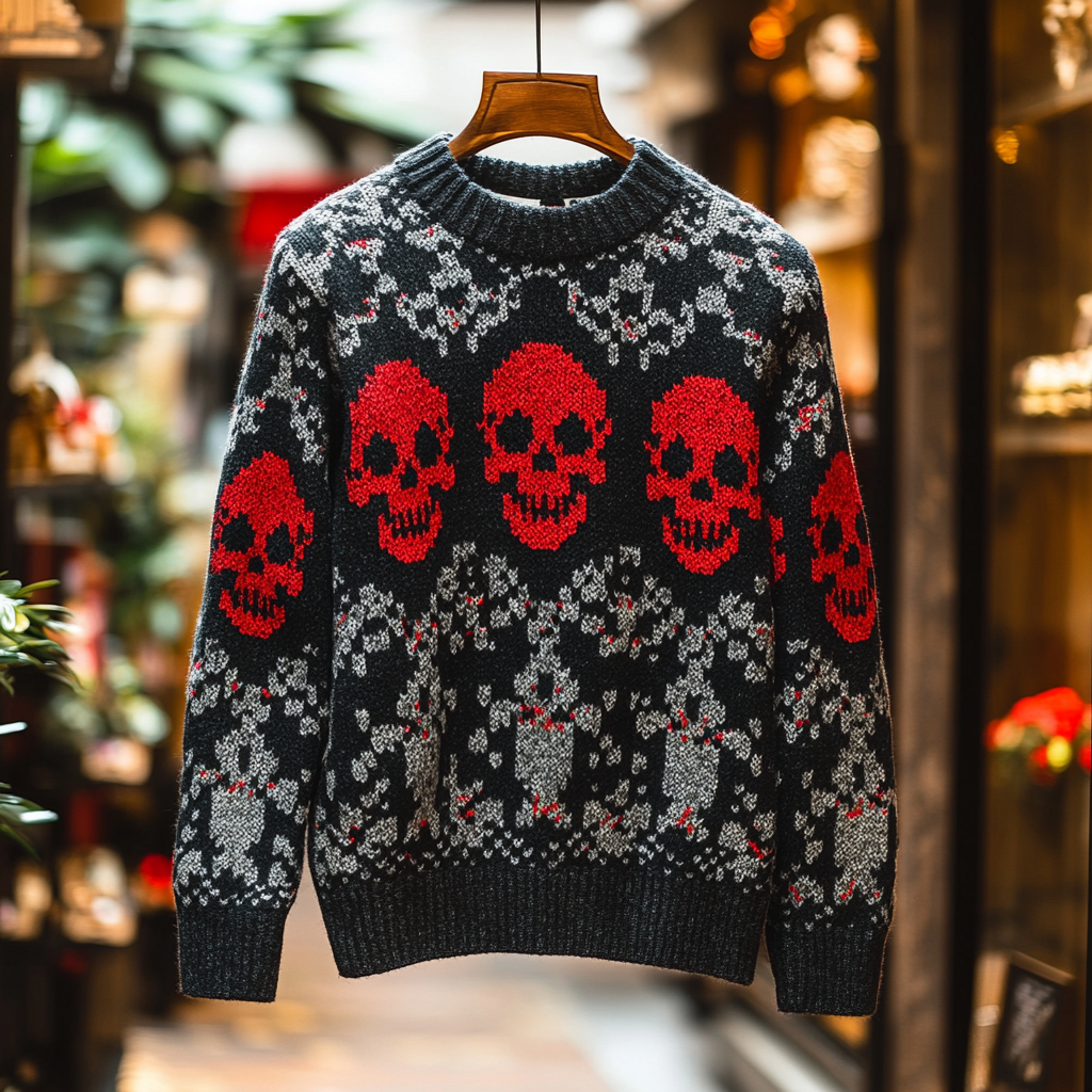 Skull Halloween Luxury Exclusive design Brand Sweater sweatshirt 