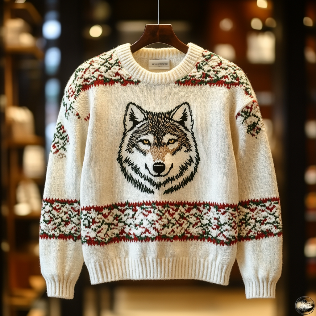 Wolf Luxury Exclusive design Brand Sweater sweatshirt 