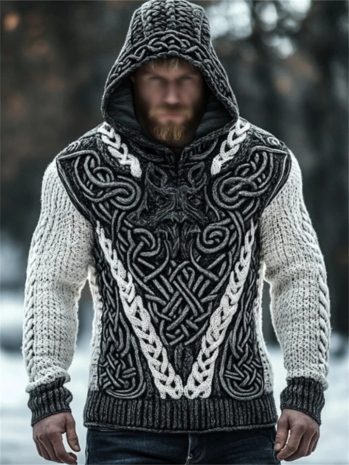 Western Viking Sweater Sweatshirt Men‘s Fashion 