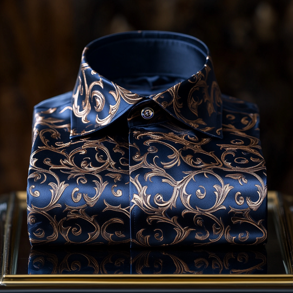 Scrollwork Luxury men's fashion high quality Suits shirt