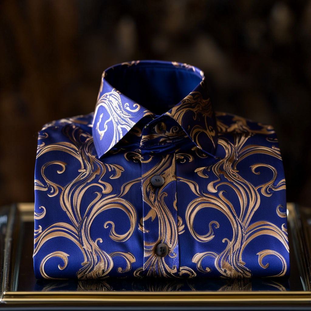 Scrollwork Luxury men's fashion high quality Suits shirt