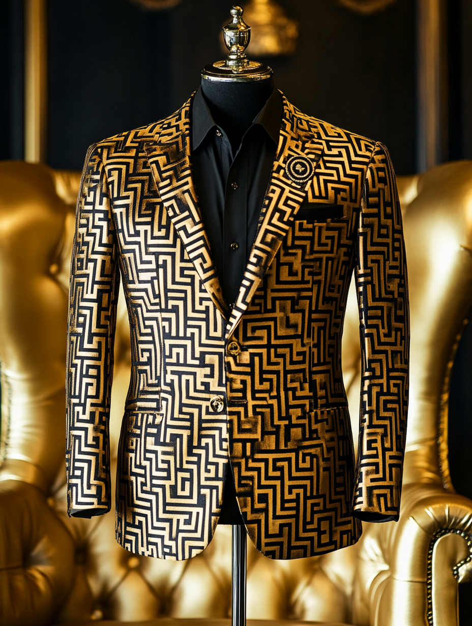 Luxury Suit Jacket Limited sale Fashion Men's High quality High discount