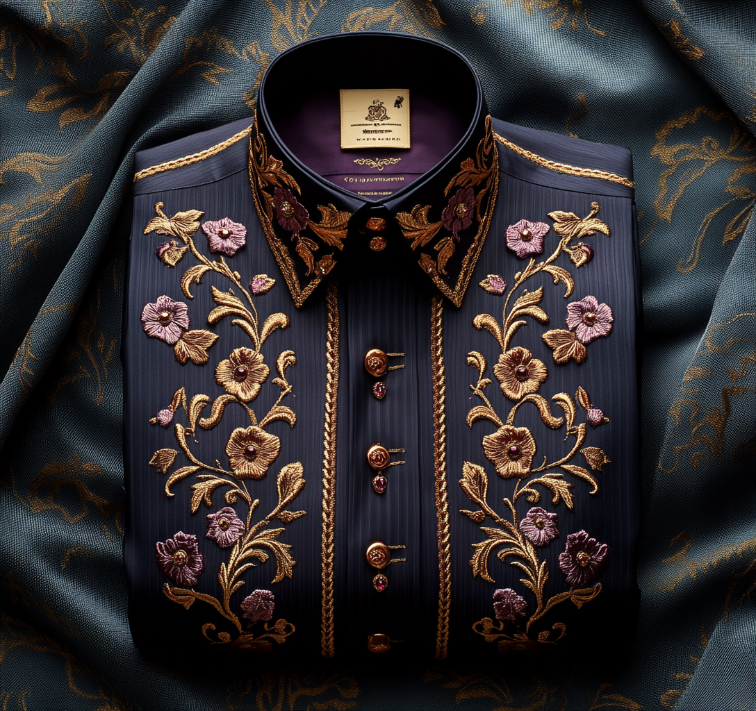 Luxury VIP men's fashion high quality Suits shirt