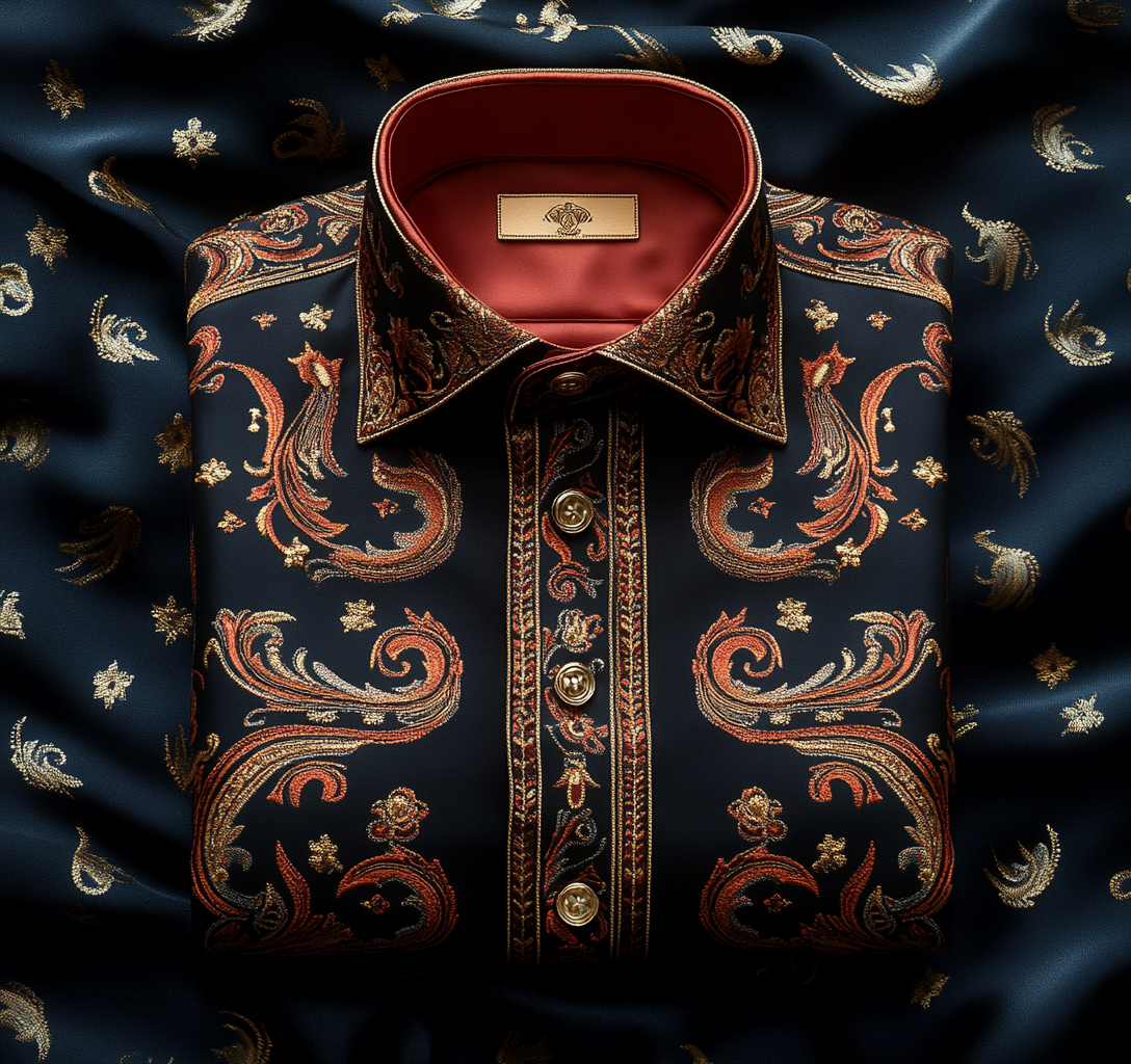 Luxury VIP men's fashion high quality Suits shirt