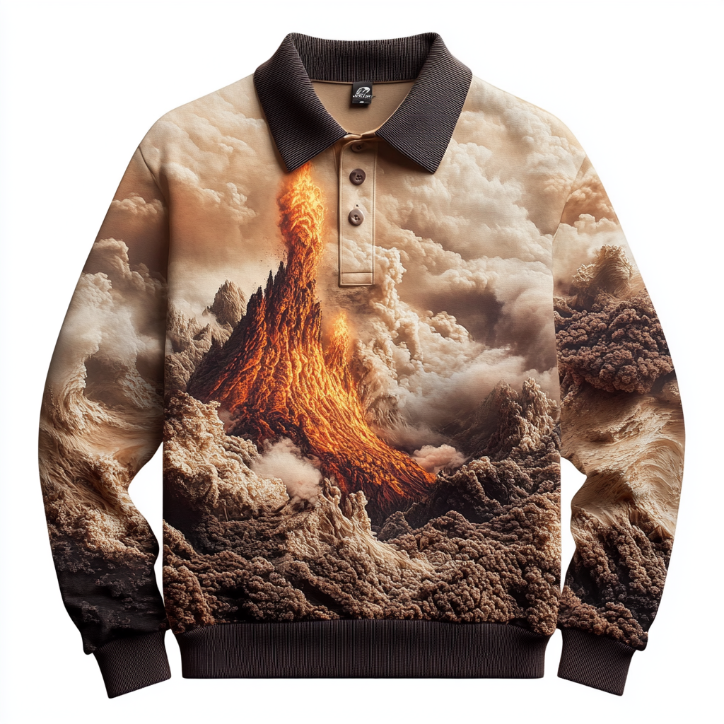 2025 Maillard Style Polo sweatshirt Men‘s Fashion