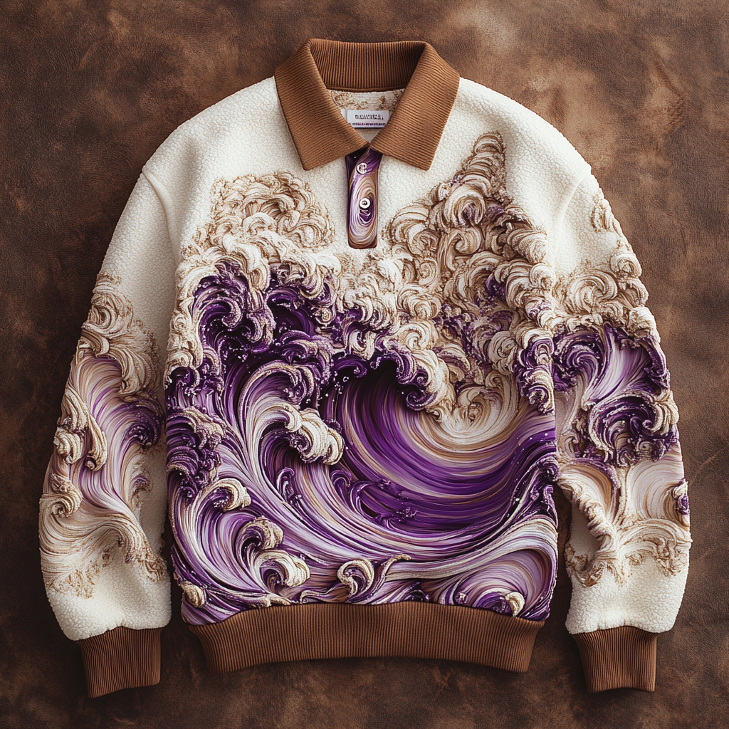 2025 Maillard Style Polo sweatshirt Men‘s Fashion