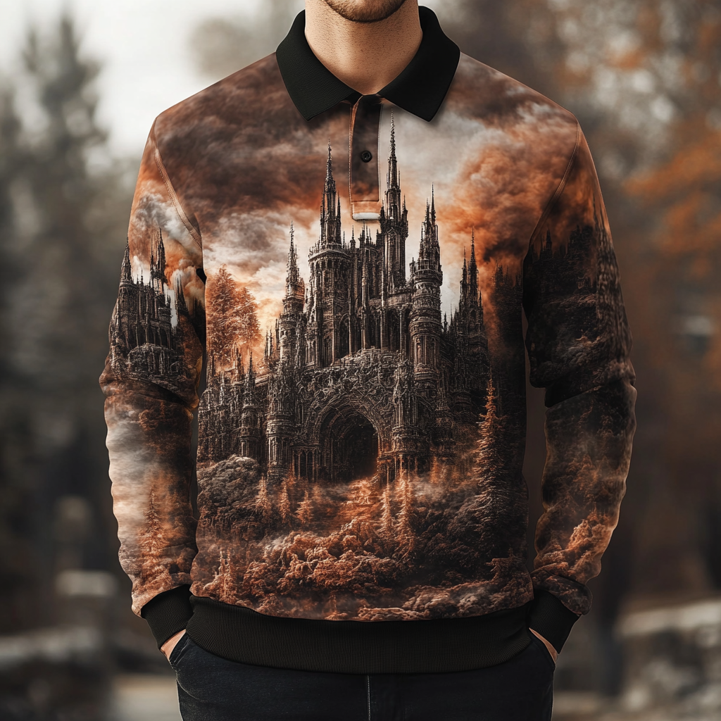 2025 Maillard Style Polo sweatshirt Men‘s Fashion