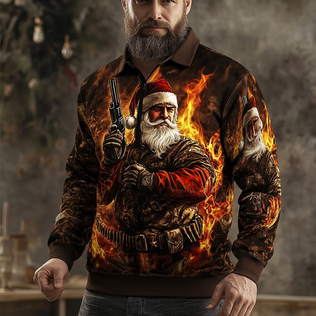 2025 Maillard Style Polo sweatshirt Men‘s Fashion