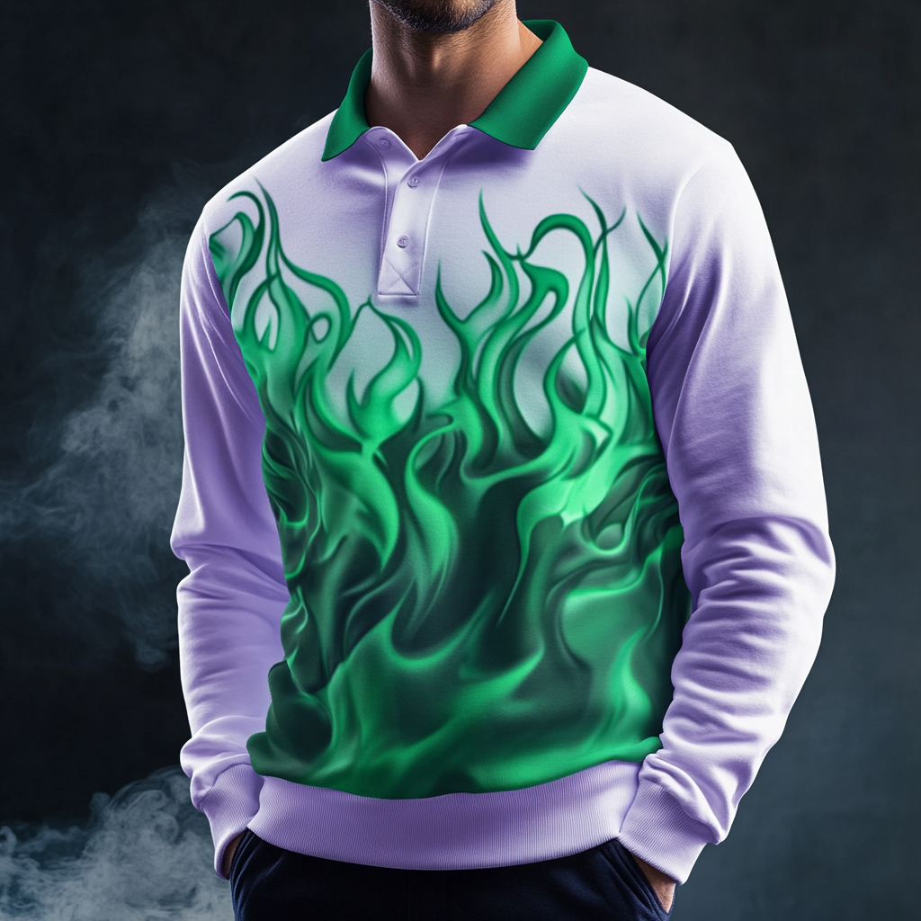 2025 Maillard Style Polo sweatshirt Men‘s Fashion