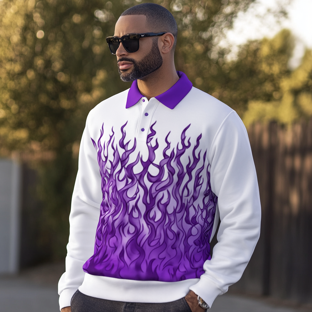 2025 Maillard Style Polo sweatshirt Men‘s Fashion
