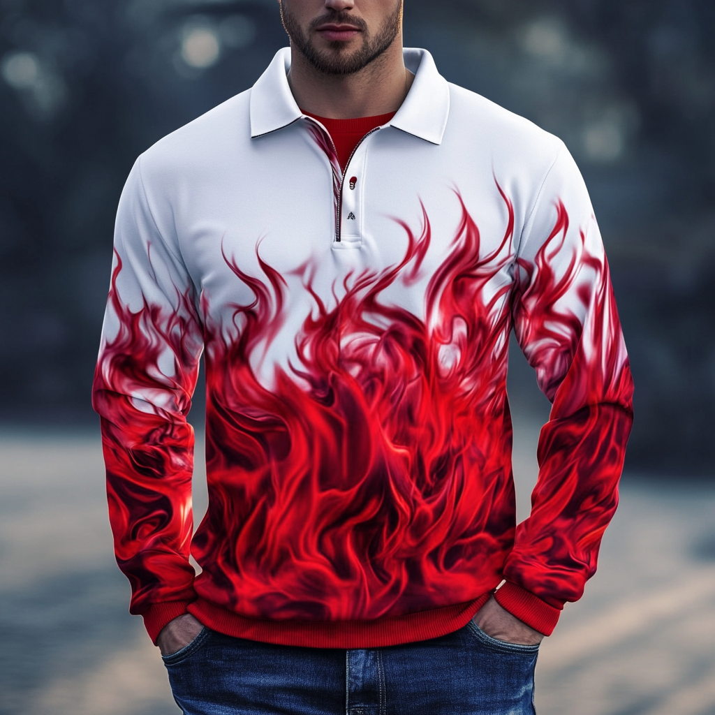 2025 Maillard Style Polo sweatshirt Men‘s Fashion