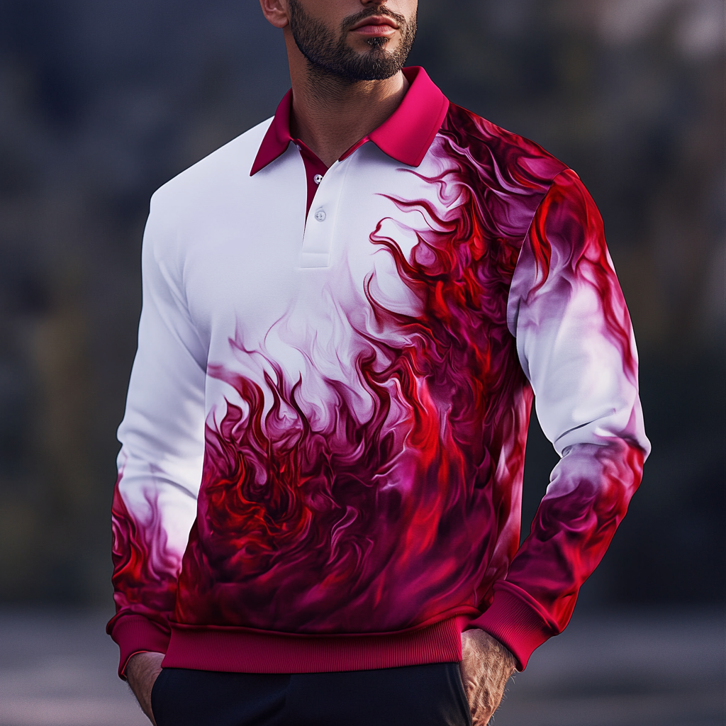 2025 Maillard Style Polo sweatshirt Men‘s Fashion