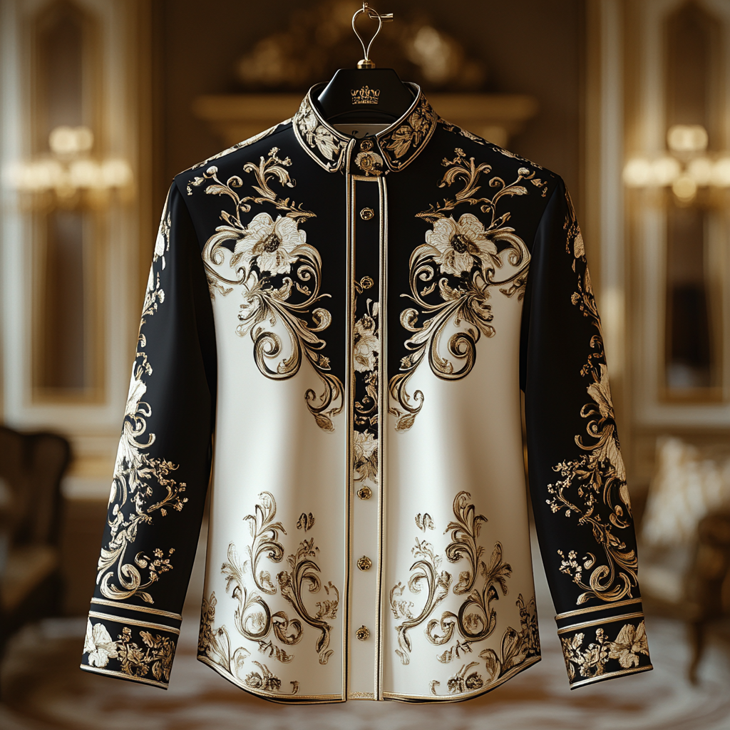 Royal business classic luxury high quality versatile men's fashion suit long-sleeved shirt