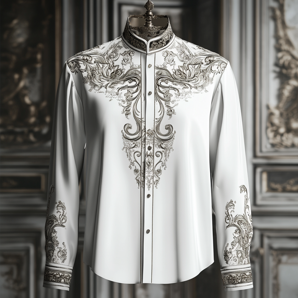 Royal business classic luxury high quality versatile men's fashion suit long-sleeved shirt