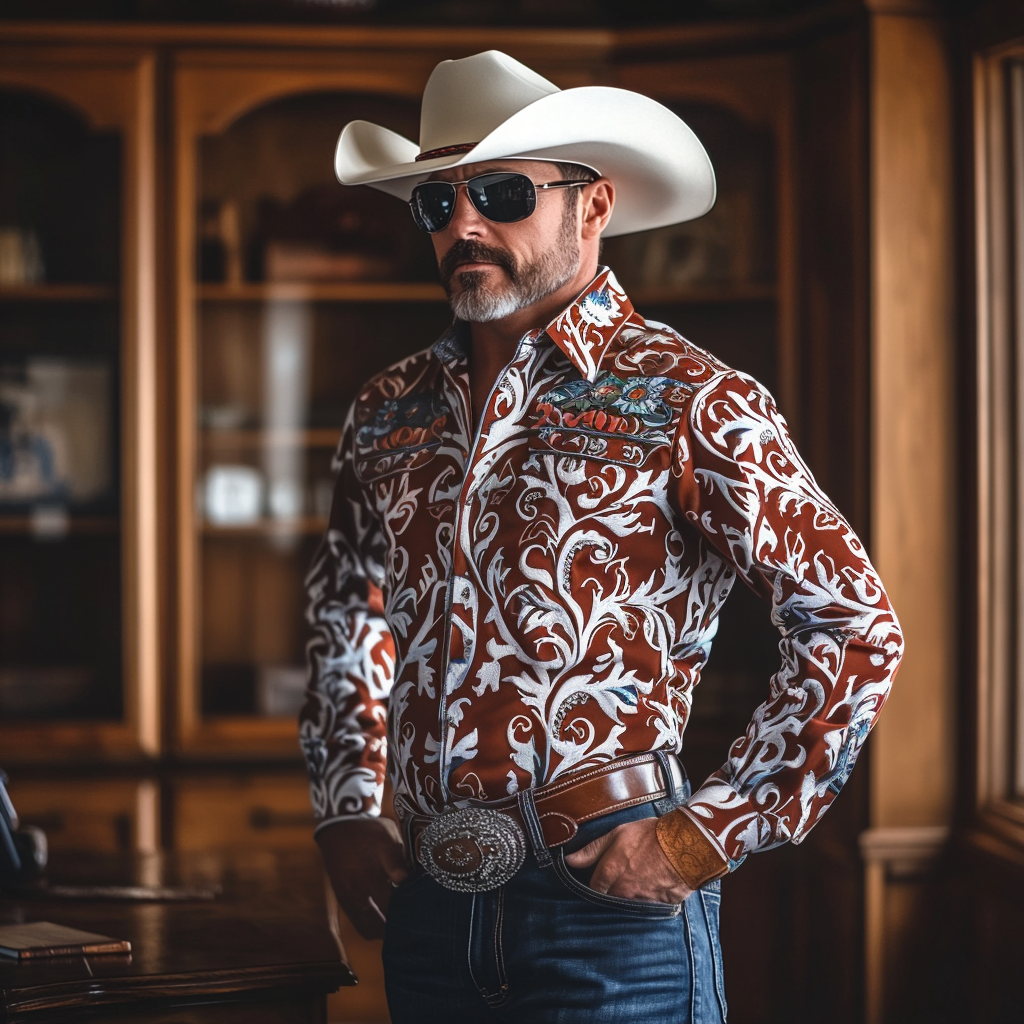 Most popular recommended styles Western Styles Premium High Elasticity Long Sleeve Shirt
