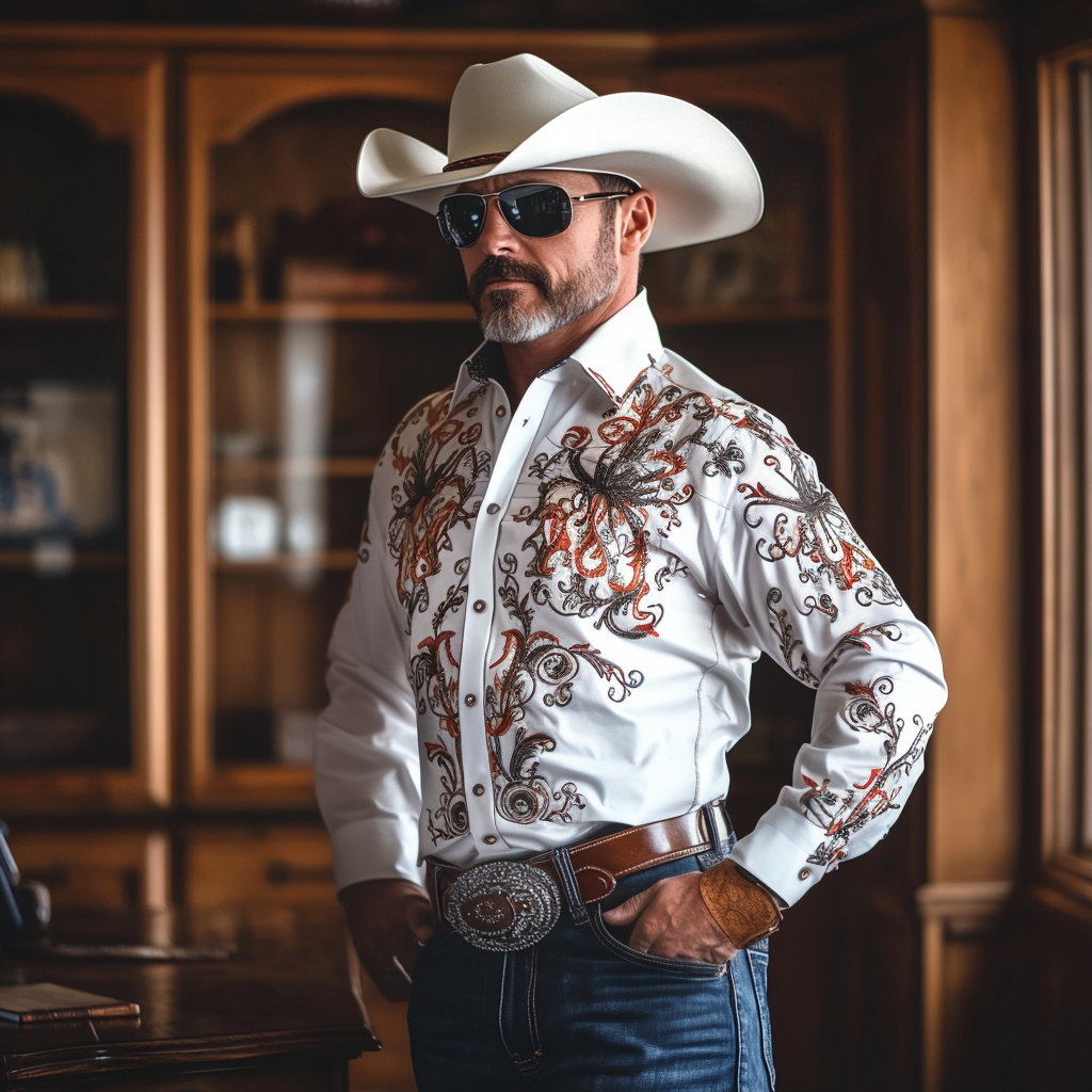 Most popular recommended styles Western Styles Premium High Elasticity Long Sleeve Shirt