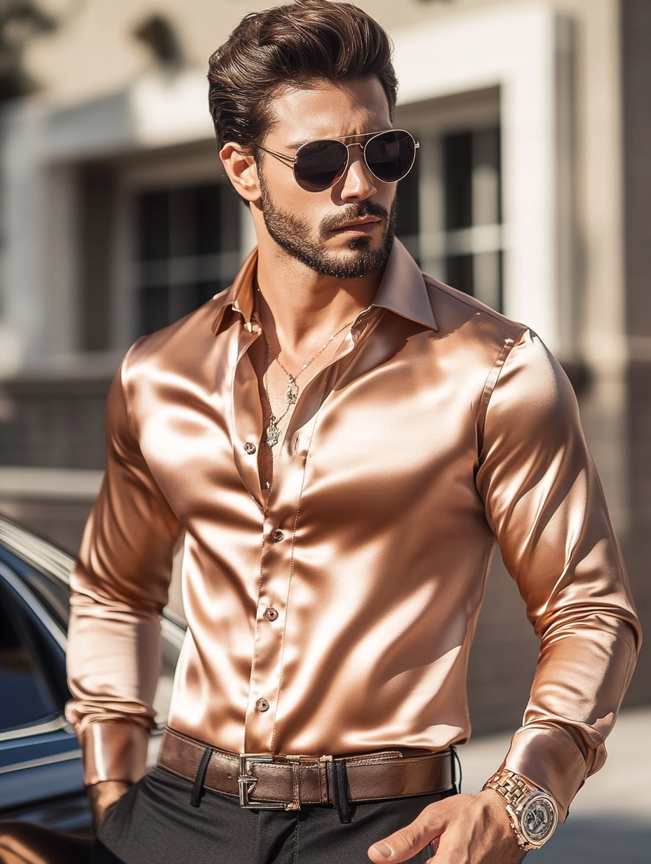 Vip business classic luxury high quality versatile men's fashion suit long-sleeved shirt