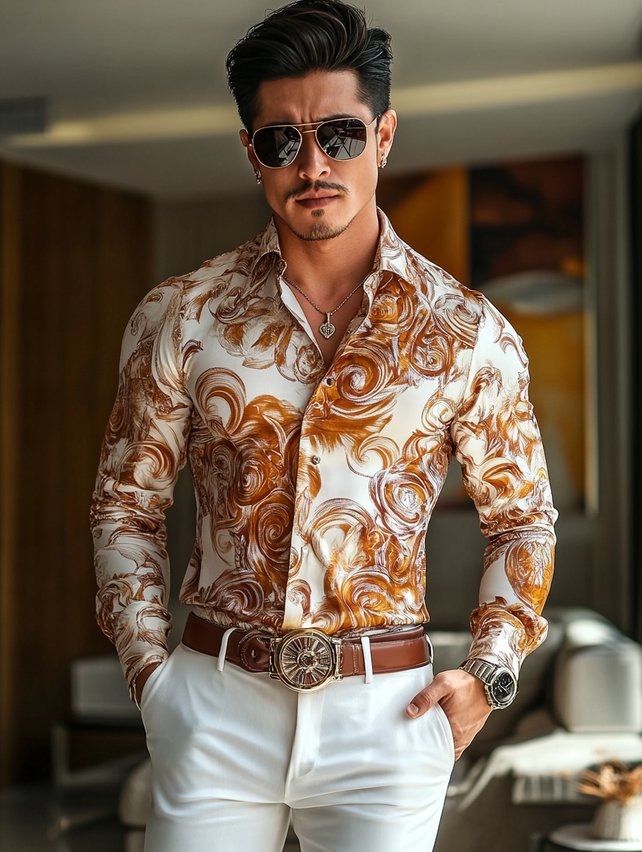 Vip business classic luxury high quality versatile men's fashion suit long-sleeved shirt