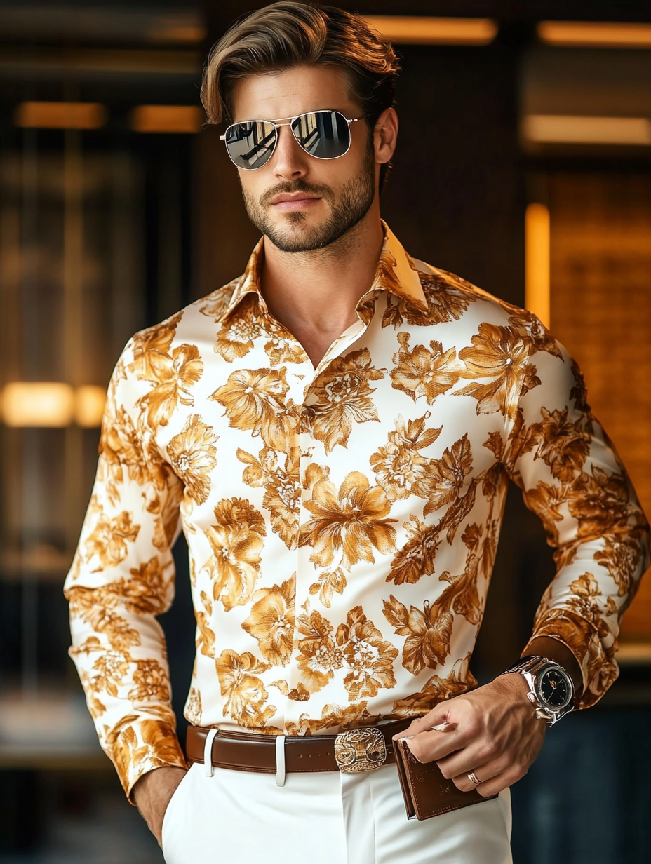 Vip business classic luxury high quality versatile men's fashion suit long-sleeved shirt