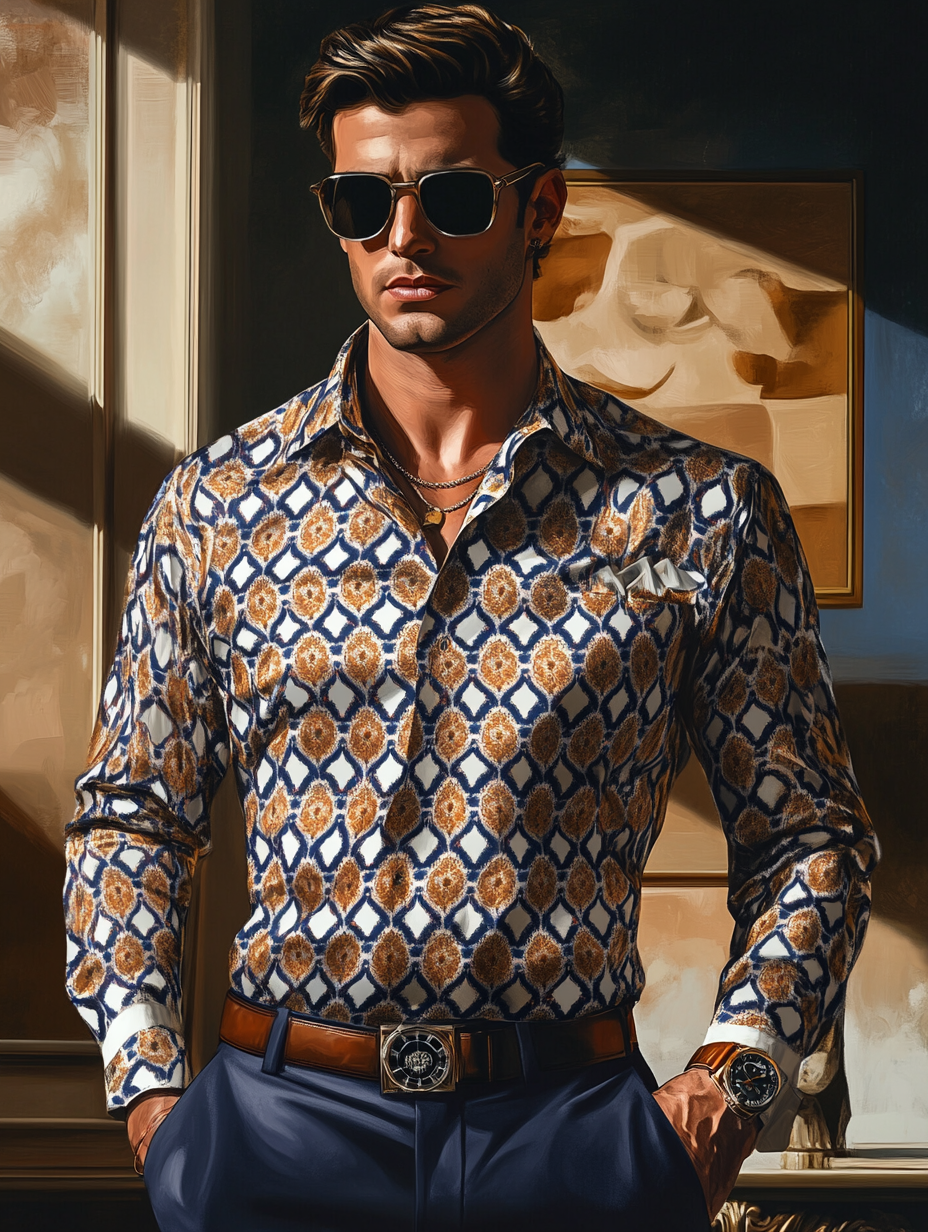 Vip business classic luxury high quality versatile men's fashion suit long-sleeved shirt