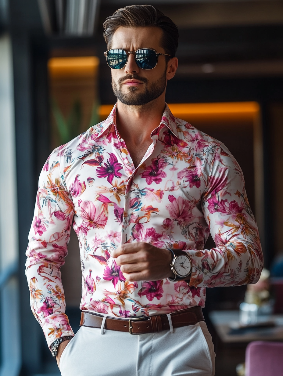 Vip business classic luxury high quality versatile men's fashion suit long-sleeved shirt